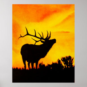 Elk Poster