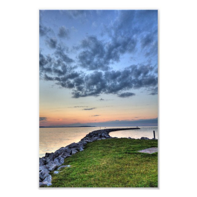 Elk Rapids Sunset on Traverse Bay, Michigan Photo Print (Front)