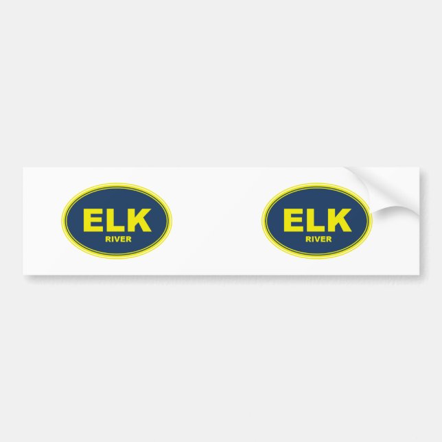 Elk River Bumper Sticker (Front)