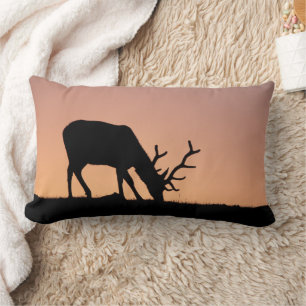 Elk   Rocky Mountains National Park, Colorado Lumbar Cushion