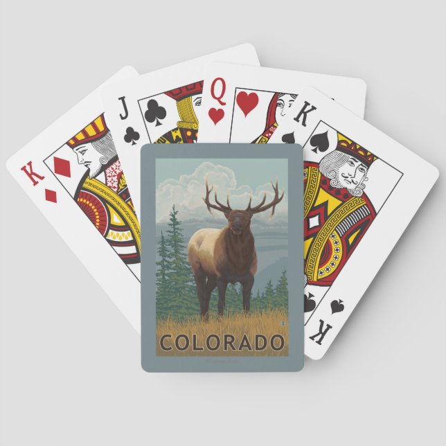 Elk SceneColorado Playing Cards (Back)