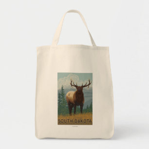 Elk SceneSouth Dakota Tote Bag