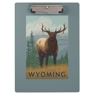 Elk SceneWyoming Clipboard