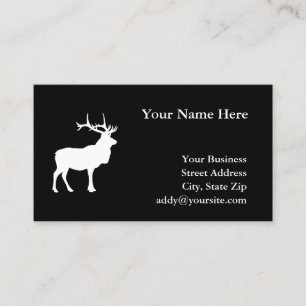 Elk Silhouette Business Card
