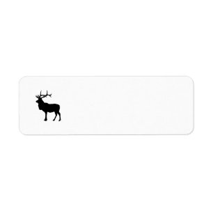 Elk Silhouette Return Address Label