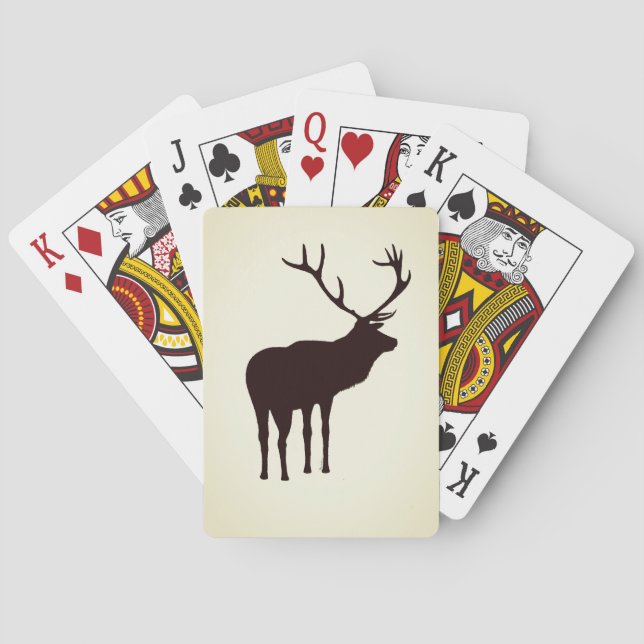 Elk Spirit Animal Playing Cards (Back)