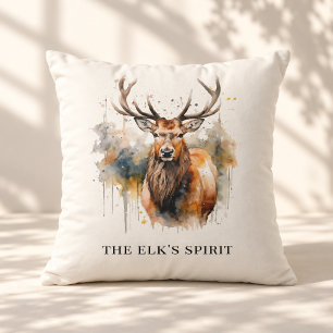 Elk Spirit Fireside Cabin Accent Cushion