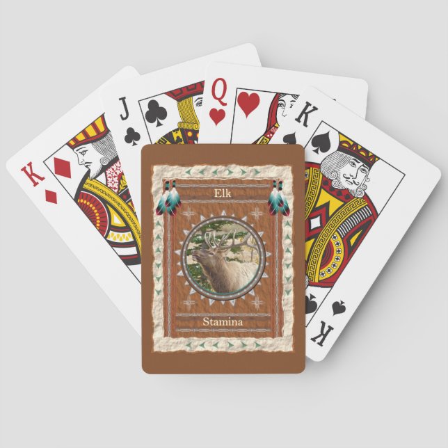 Elk Stamina Energy Playing Cards (Back)