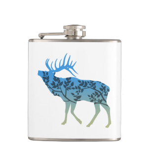 Elk Tree Hip Flask