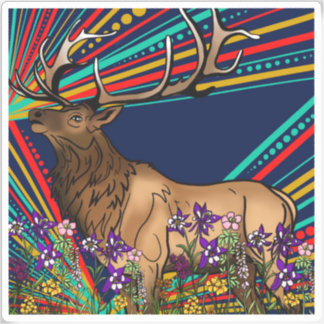 Elk Vinyl Sticker