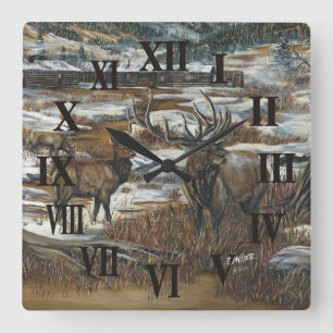 Elk wall clock