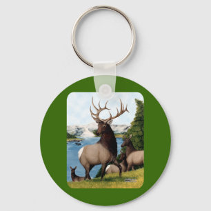 Elk Wapiti Key Ring