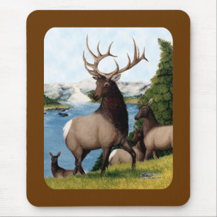 Elk Wapiti Mouse Pad