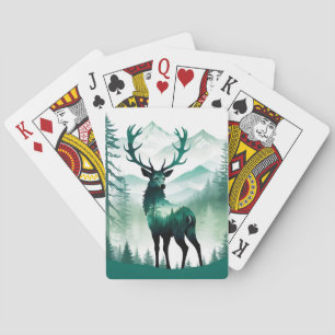 Elk Wildlife Animal Nature Environment Forest Art Playing Cards