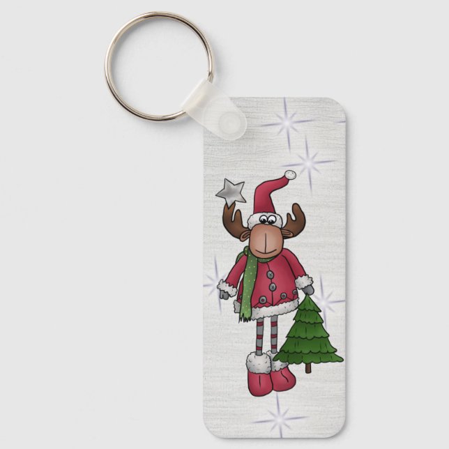 elk with tree key ring (Front)