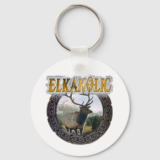 Elkaholic Key Ring (Front)