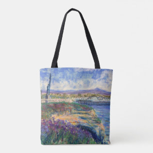 Elkhorn Slough & West Cliff Surfer Locals Tote Bag