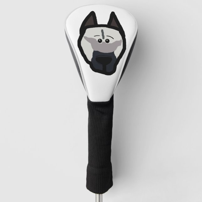 elkie dog head golf head cover (Front)