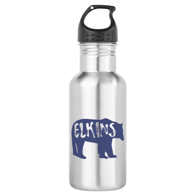Elkins West Virginia Bear 532 Ml Water Bottle (Front)