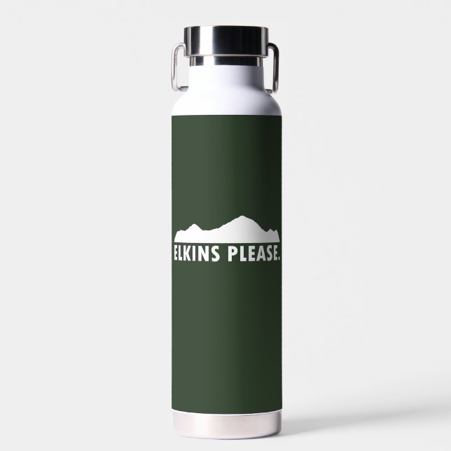 Elkins West Virginia Please Water Bottle (Front)