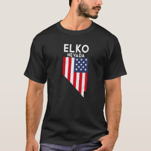 Elko Nevada USA State America Travel Nevadan T-Shirt