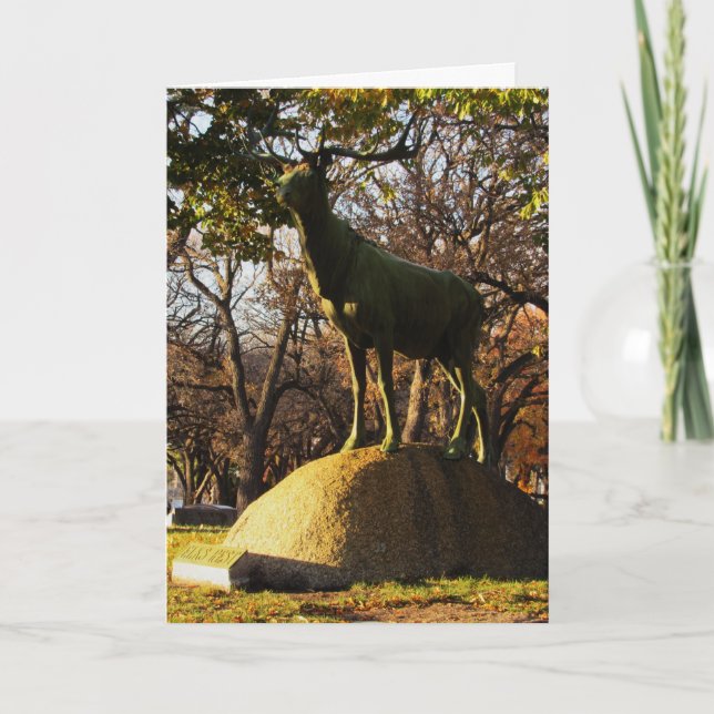 "Elks Rest" Sympathy Card (Front)