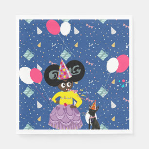 Ella B. Jenkins party napkin blue