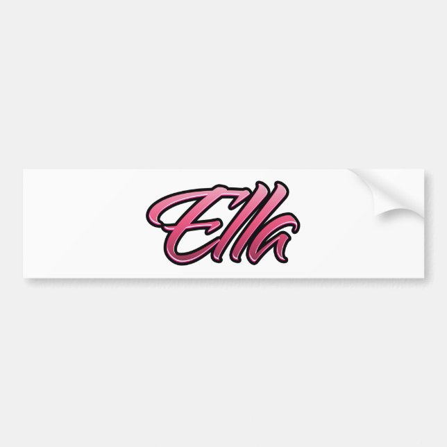Ella faded pink Aufkleber Sticker (Front)