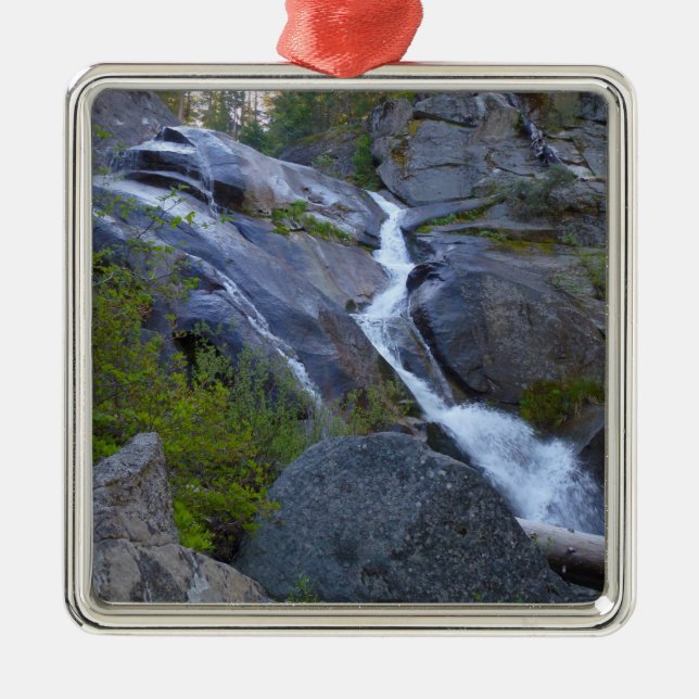 Ella Falls at Sequoia National Park Metal Ornament (Front)
