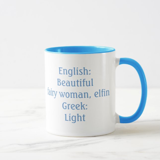 Ella Meaning and Name Origin Mug (Right)