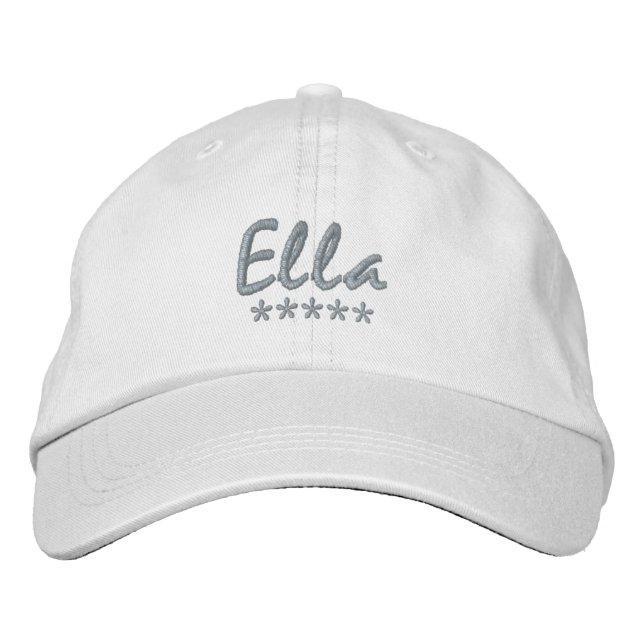 Ella Name Embroidered Hat (Front)