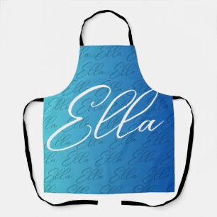 Ella Repeating Name Pattern Design Apron