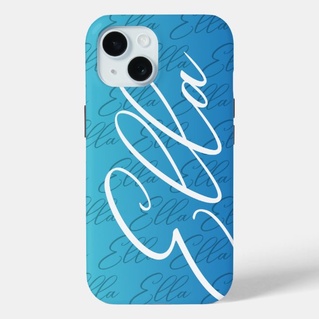 Ella Repeating Name Pattern Design Case-Mate iPhone Case (Back)
