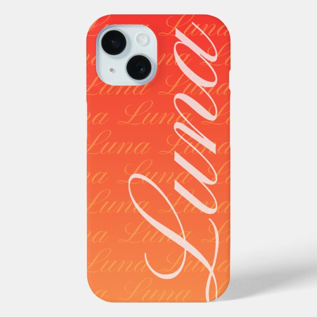 Ella Repeating Name Pattern Design Case-Mate iPhone Case (Back)
