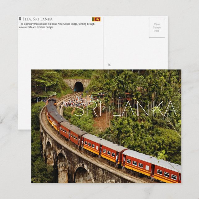 Ella, Sri Lanka Travel Postcard (Front/Back)