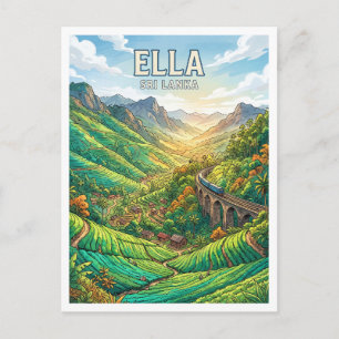 Ella Tea Country Sri Lanka Postcard
