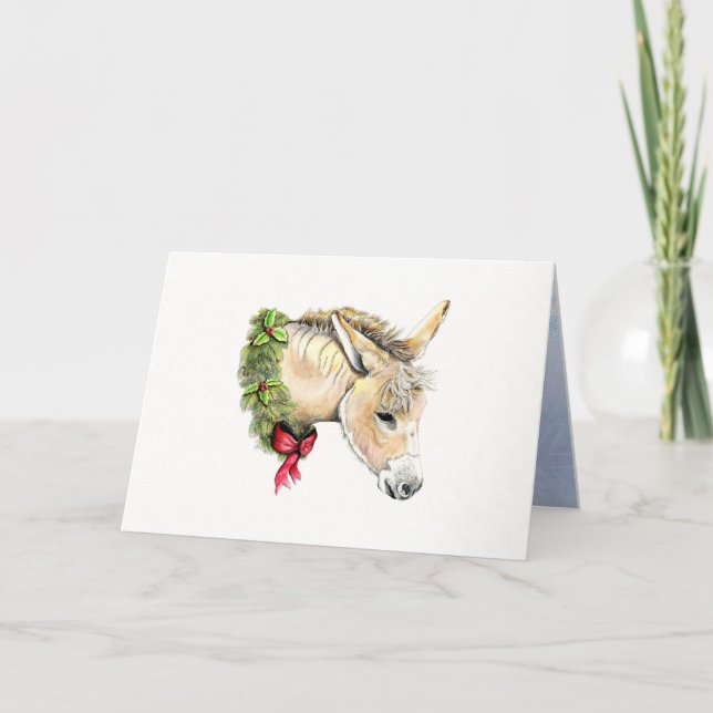 Ella the Christmas Donkey Card (Front)