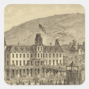 Ellanova Springs 10 miles from Pittsburgh Square Sticker