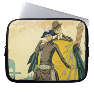 Elle et Lui, 1921 (pochoir print) Laptop Sleeve