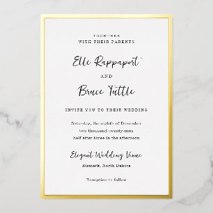 Elle Simple Modern Wedding