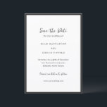 Elle Simple Modern Wedding Save The Date<br><div class="desc">Modern wedding save the date featuring a simple design with your event details surrounded by a thin border.</div>