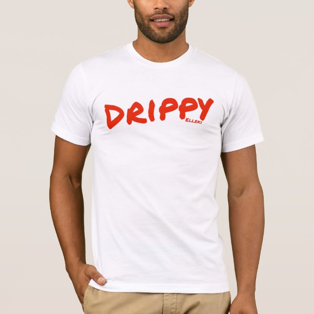 Elleki Drippy (Red) T-Shirt (Front)