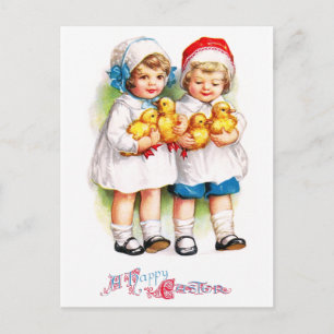 Ellen H. Clapsaddle: Children with Ducklings Postcard