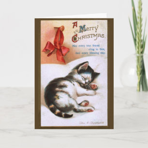 Ellen H. Clapsaddle: Christmas Kitten Holiday Card