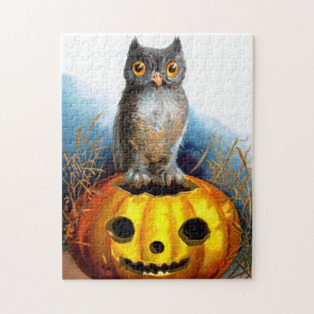 Ellen H. Clapsaddle: Halloween Owl Jigsaw Puzzle (Vertical)