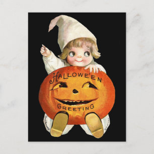 Ellen H. Clapsaddle: Little Pumpkin Boy Postcard