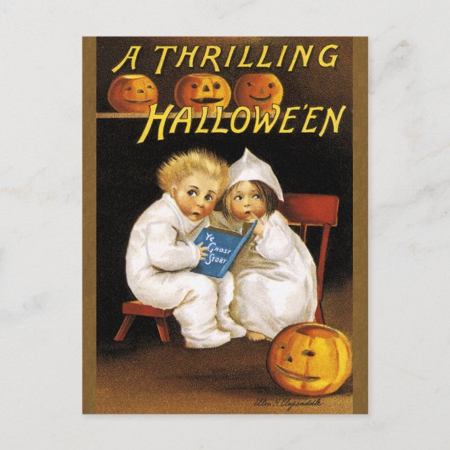 Ellen H. Clapsaddle: Thrilling Halloween Postcard (Front)