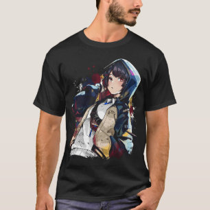 Ellen Joe ZZZ Shark Tail Scissors Maid Outfit Art T-Shirt