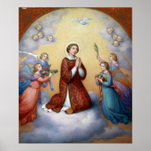 Ellenrieder - Saints Surrounded By Angels Poster