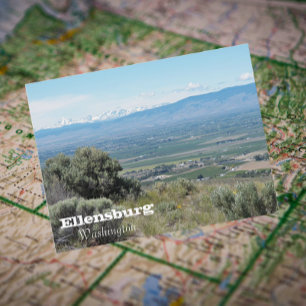 Ellensburg, Washington Travel Photo Postcard